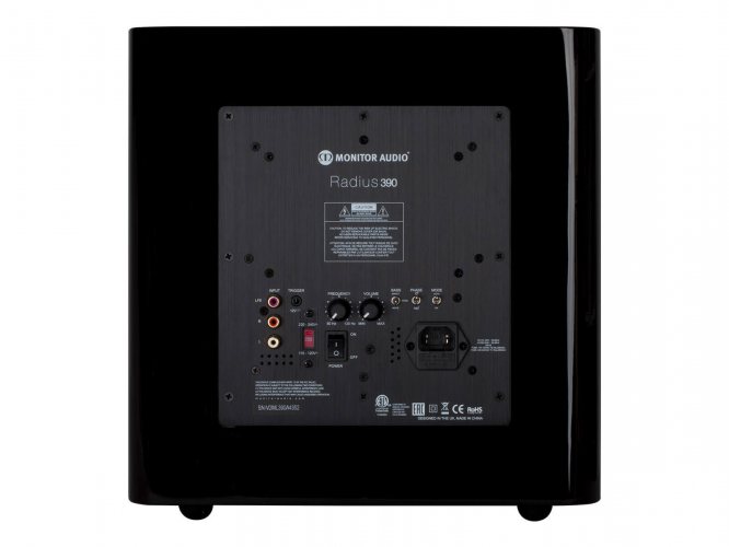 Monitor Audio Radius 390 (High Gloss Black) задняя панель
